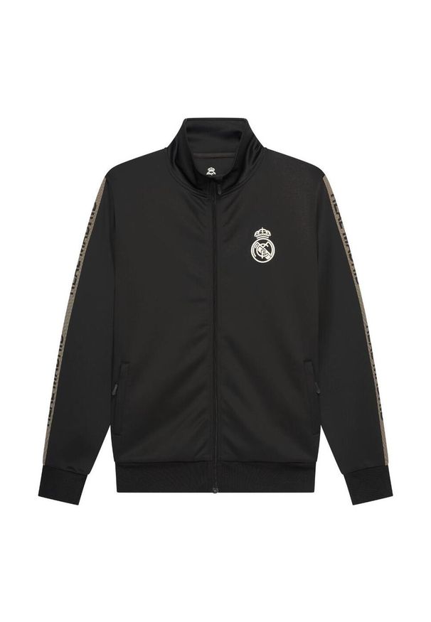 Dres treningowy Real Madrid męski 25/26 - czarny. Kolor: wielokolorowy. Materiał: dresówka. Sport: piłka nożna, fitness