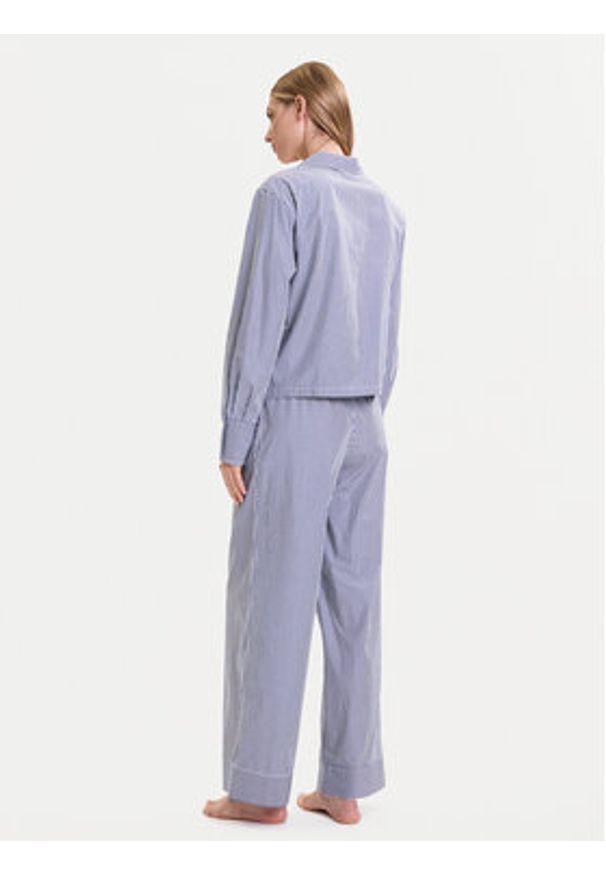 Polo Ralph Lauren Piżama 4P8004 Niebieski Relaxed Fit. Kolor: niebieski. Materiał: bawełna