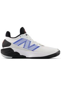 Buty męskie New Balance TWO WXY v5 BB2WYYK5 – białe. Wysokość cholewki: przed kolano. Kolor: biały. Materiał: materiał, syntetyk, guma. Szerokość cholewki: normalna. Sport: koszykówka, fitness, bieganie