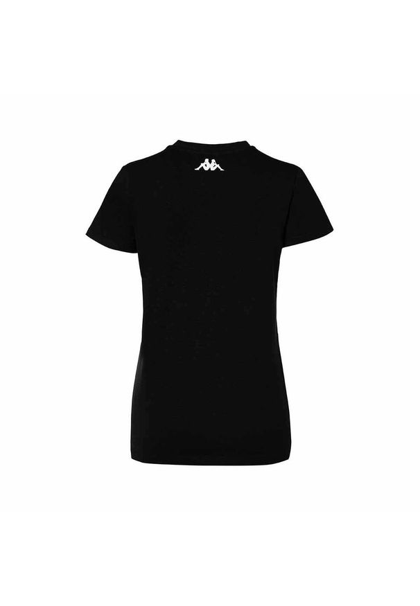 Damski jersey Kappa Brizza. Typ kołnierza: dekolt w kształcie V. Kolor: czarny. Materiał: jersey. Sport: piłka nożna
