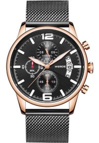 Zegarek Weide Zegarek męski WEIDE WD011 czarny rg Chronograf. Kolor: czarny #1