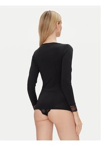 YSABEL MORA Koszulka piżamowa 19049 Czarny Slim Fit. Kolor: czarny. Materiał: syntetyk #3