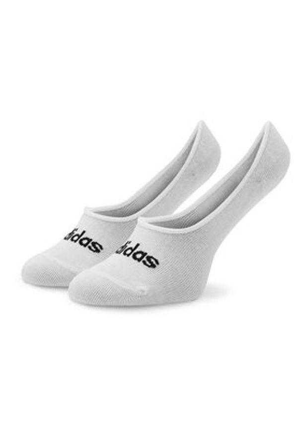 Adidas - adidas Zestaw 2 par stopek unisex Thin Linear Ballerina IC1295 Czarny. Kolor: biały. Materiał: bawełna