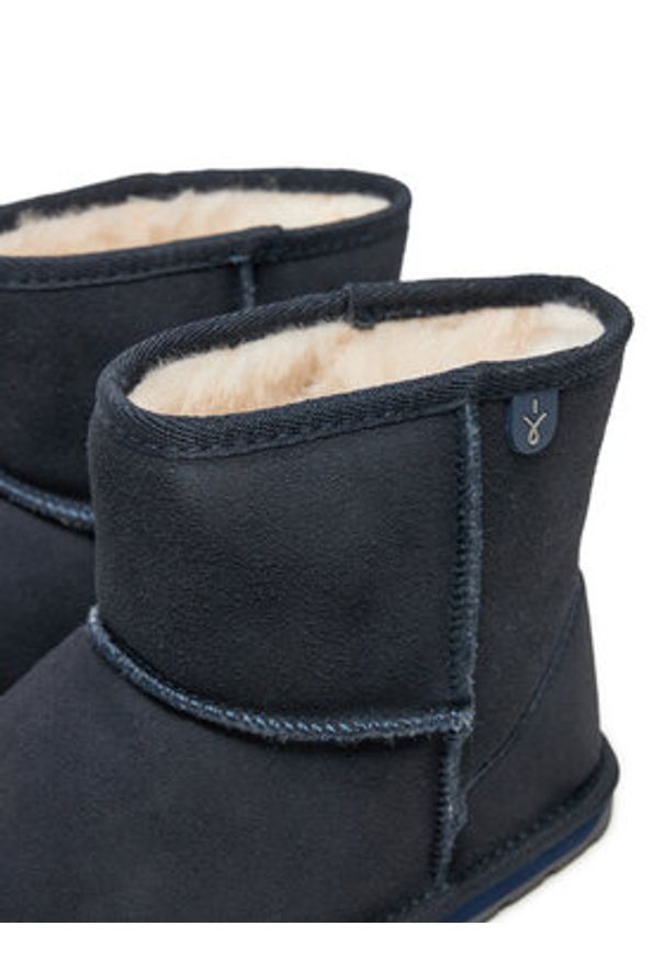 EMU Australia Śniegowce Wallaby Mini Teens T10103 Granatowy. Kolor: niebieski. Materiał: zamsz, skóra