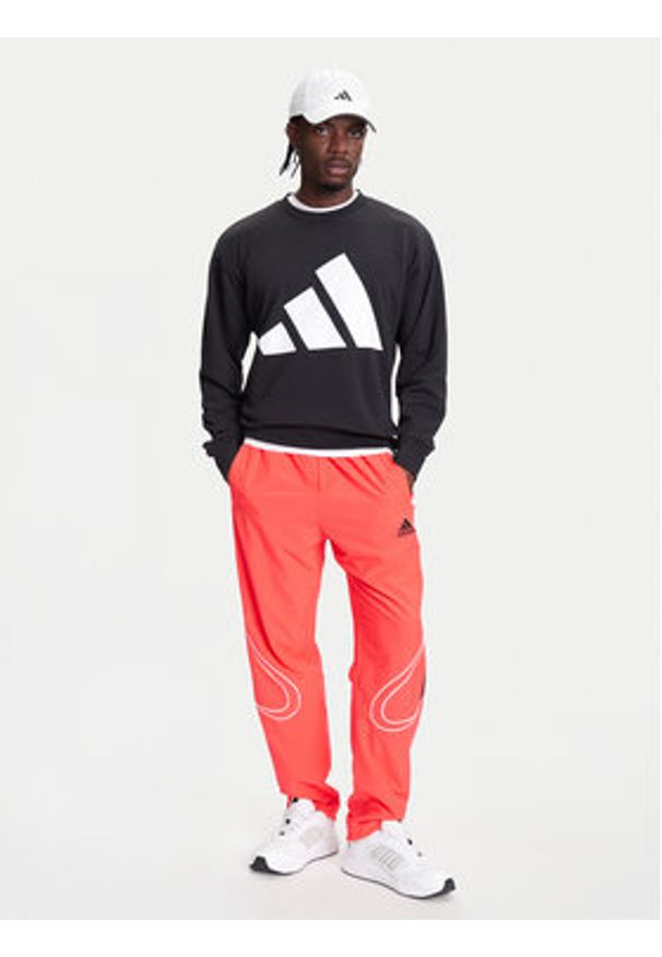 Adidas - adidas Bluza Essentials Big Logo JE8949 Czarny Regular Fit. Kolor: czarny. Materiał: bawełna