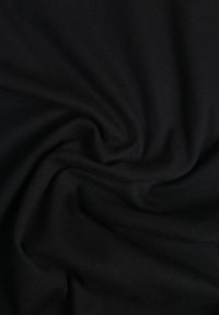 Renee - Czarna T-shirtowa Sukienka z Bawełny w Stylu Basic Retine. Okazja: na co dzień. Kolor: czarny. Materiał: bawełna. Długość rękawa: krótki rękaw. Typ sukienki: proste, oversize. Styl: rockowy, elegancki, casual #2