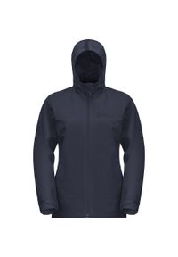 Kurtka uniwersalna damska Jack Wolfskin 11156211010. Typ kołnierza: kaptur. Kolor: czarny, niebieski, wielokolorowy. Materiał: syntetyk