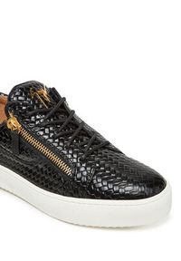 Giuseppe Zanotti - GIUSEPPE ZANOTTI Sneakersy RM50012/001 Czarny. Kolor: czarny. Materiał: skóra #6