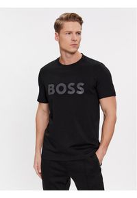 BOSS - Boss T-Shirt Mirror 1 50506363 Czarny Regular Fit. Kolor: czarny. Materiał: bawełna