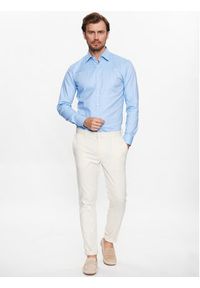 BOSS - Boss Koszula 50470583 Błękitny Slim Fit. Kolor: niebieski. Materiał: bawełna #4