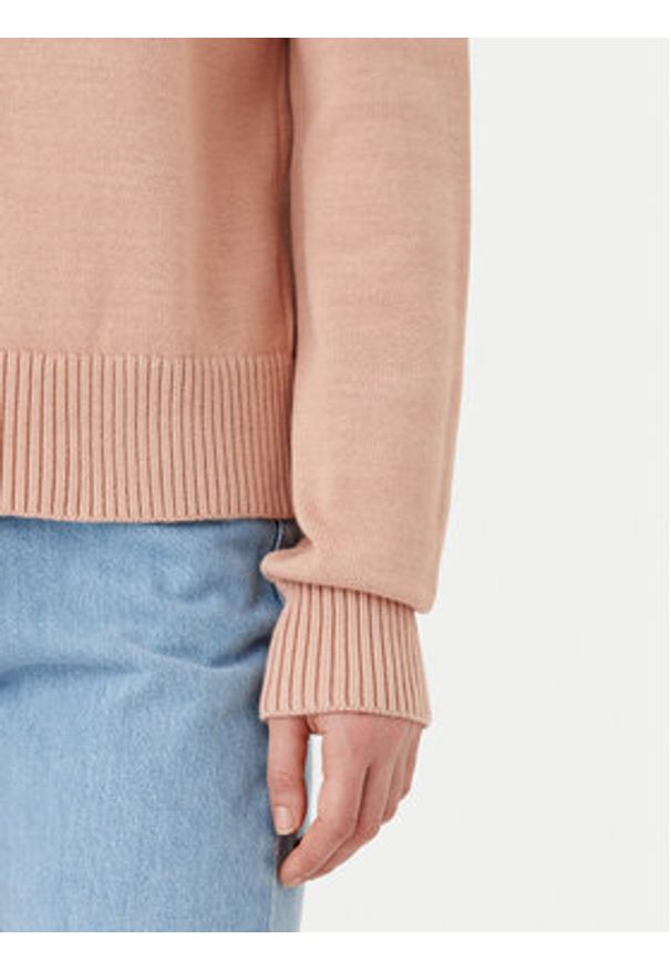 Calvin Klein Jeans Sweter Monogram J20J224802 Pomarańczowy Regular Fit. Kolor: pomarańczowy. Materiał: bawełna