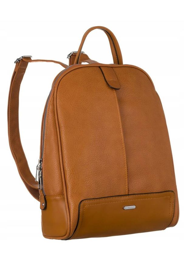 ROVICKY - Plecak damski Rovicky j. brązowy R-PL-6014. Kolor: brązowy. Styl: casual, elegancki