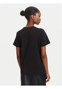 Karl Lagerfeld - KARL LAGERFELD T-Shirt A3W17102 Czarny Regular Fit. Typ kołnierza: dekolt w karo. Kolor: czarny. Materiał: bawełna #2