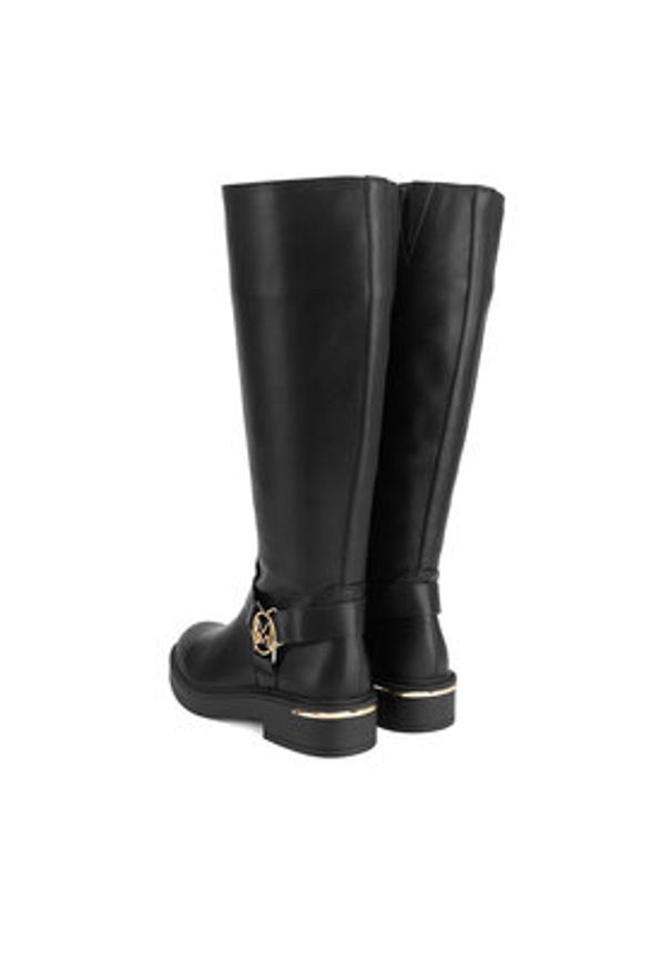 MEXX Oficerki MI001804743W Czarny. Kolor: czarny. Materiał: skóra