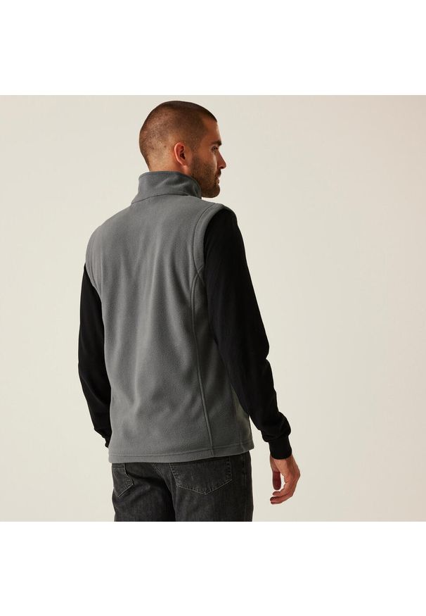 Regatta - Kamizelka robocza męska Micro. Kolor: szary. Długość rękawa: bez rękawów. Sport: turystyka piesza