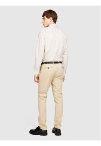 Sisley Koszula 5PFRSQ02D Beżowy Regular Fit. Kolor: beżowy. Materiał: bawełna #3