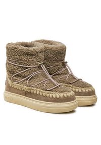 Mou Śniegowce Eskimo Sneaker Bold Scoub Lace FW411012A Szary. Kolor: szary. Materiał: skóra #3