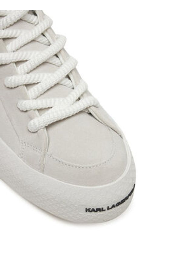 Karl Lagerfeld - KARL LAGERFELD Sneakersy KL50722 Szary. Kolor: szary. Materiał: zamsz, skóra