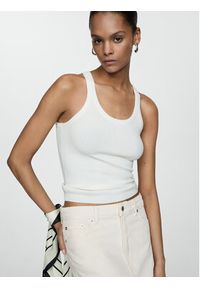 mango - Mango Spódnica jeansowa Sole 67067124 Écru Regular Fit. Materiał: bawełna #2