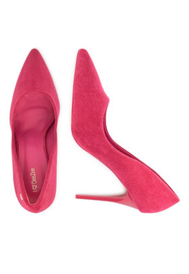 DeeZee Szpilki AB2-4503B Różowy. Kolor: różowy. Materiał: materiał. Obcas: na szpilce