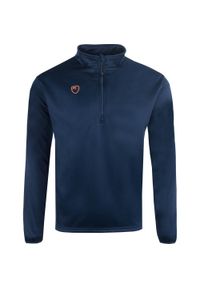 POWERLAYER - PlayerLayer Bluza Męska 1/4 Zip Midlayer Granatowa 2XL. Kolor: niebieski. Materiał: poliester #1