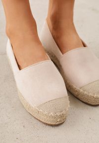 Born2be - Beżowe Espadryle Zdobione Plecionką Thaxie. Okazja: na co dzień. Kolor: beżowy. Materiał: len. Wzór: aplikacja. Sezon: lato. Styl: boho, casual, elegancki #8
