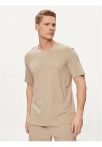 BOSS - Boss T-Shirt Mix&Match 50515312 Beżowy Regular Fit. Kolor: beżowy. Materiał: bawełna