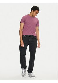 Tommy Jeans T-Shirt Jaspe DM0DM09586 Fioletowy Slim Fit. Kolor: fioletowy. Materiał: bawełna, syntetyk #3