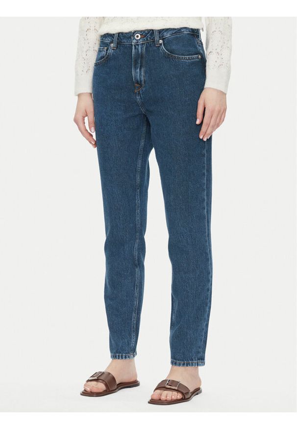 Pepe Jeans Jeansy PL204591 Granatowy Tapered Fit. Kolor: niebieski
