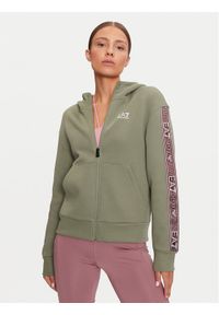EA7 Emporio Armani Bluza 6DTM03 TJUXZ 1898 Zielony Regular Fit. Kolor: zielony. Materiał: syntetyk, bawełna