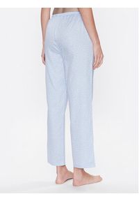 Seidensticker Spodnie piżamowe Woven Satin Pajama Pant Niebieski Straight Fit. Kolor: niebieski. Materiał: bawełna #4