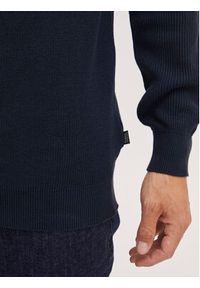 Casual Friday Sweter 20504503 Granatowy Regular Fit. Okazja: na co dzień. Kolor: niebieski. Materiał: bawełna. Styl: casual #8