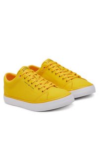 TOMMY HILFIGER - Tommy Hilfiger Tenisówki Th Hi Vulc Low Core Canvas FM0FM05396 Żółty. Kolor: żółty. Materiał: materiał #3