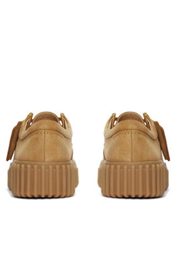 Clarks Półbuty Torhill Bee 26172084 Brązowy. Kolor: brązowy. Materiał: skóra