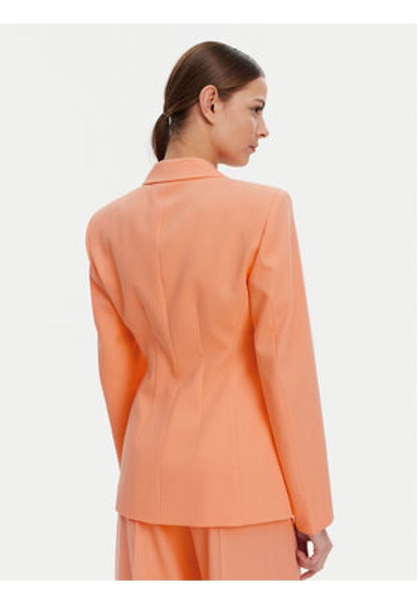 Hugo - HUGO Marynarka Azenea 50537182 Pomarańczowy Regular Fit. Kolor: pomarańczowy. Materiał: syntetyk