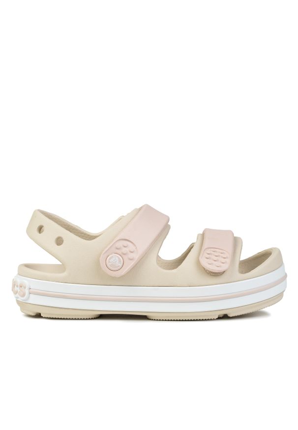Sandały dziewczęce sportowe Crocs CROCBAND CRUISER SANDAL. Kolor: beżowy. Styl: sportowy