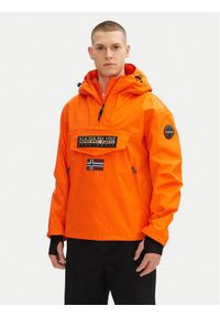 Napapijri Kurtka anorak Rainforest Next Sum NP0A4ILW Pomarańczowy Regular Fit. Kolor: pomarańczowy. Materiał: syntetyk