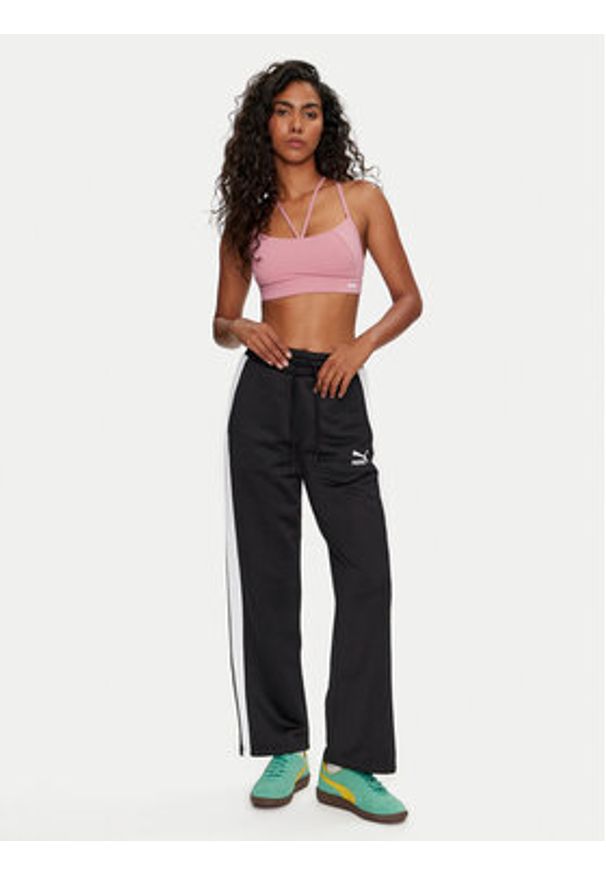 Puma Spodnie dresowe Iconic T7 627996 Czarny Straight Leg. Kolor: czarny. Materiał: bawełna