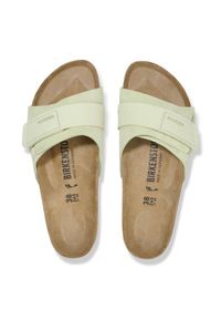 Birkenstock - Klapki damskie BIRKENSTOCK OITA W LENB/LEVE FADED LIME. Okazja: do pracy, na co dzień, na spacer. Kolor: zielony. Materiał: len. Styl: casual #6