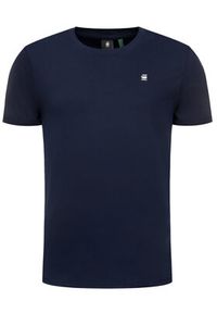 G-Star RAW - G-Star Raw T-Shirt Lash R T D16396-2653-B111 Granatowy Regular Fit. Kolor: niebieski. Materiał: bawełna #4