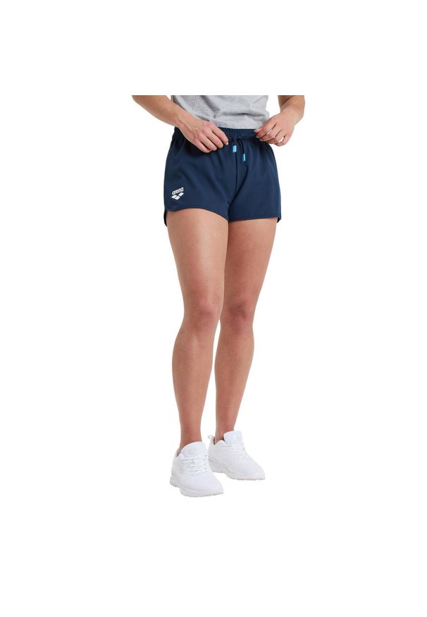 Spodenki damskie Arena Team Short Solid. Kolor: niebieski. Materiał: materiał