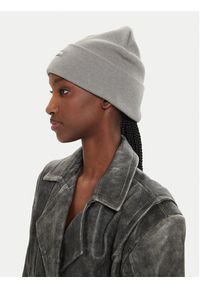 Calvin Klein Czapka Inst Patch Beanie K60K612322 Szary. Kolor: szary. Materiał: materiał, bawełna