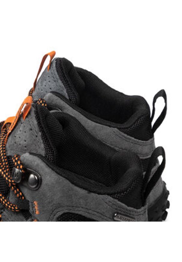 Merrell Trekkingi Wrapt Mid Wp J036001 Szary. Kolor: szary. Materiał: skóra, zamsz. Sport: turystyka piesza