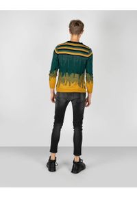 Takeshy Kurosawa Sweter "Degrade" | 83065 | Maglia Inserto Degrade | Mężczyzna | Żółty, Zielony. Okazja: na co dzień. Kolor: zielony, wielokolorowy, żółty. Materiał: wełna, poliamid, wiskoza, akryl. Wzór: aplikacja. Styl: casual #9