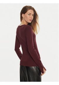 Guess Sweter Elinor W2YR30 Z2V62 Bordowy Regular Fit. Kolor: czerwony. Materiał: wiskoza #5