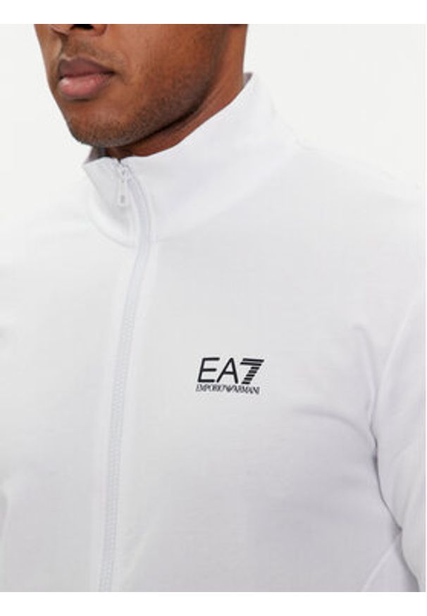 EA7 Emporio Armani Bluza 3DPM61 PJ05Z 1100 Biały Regular Fit. Kolor: biały. Materiał: bawełna