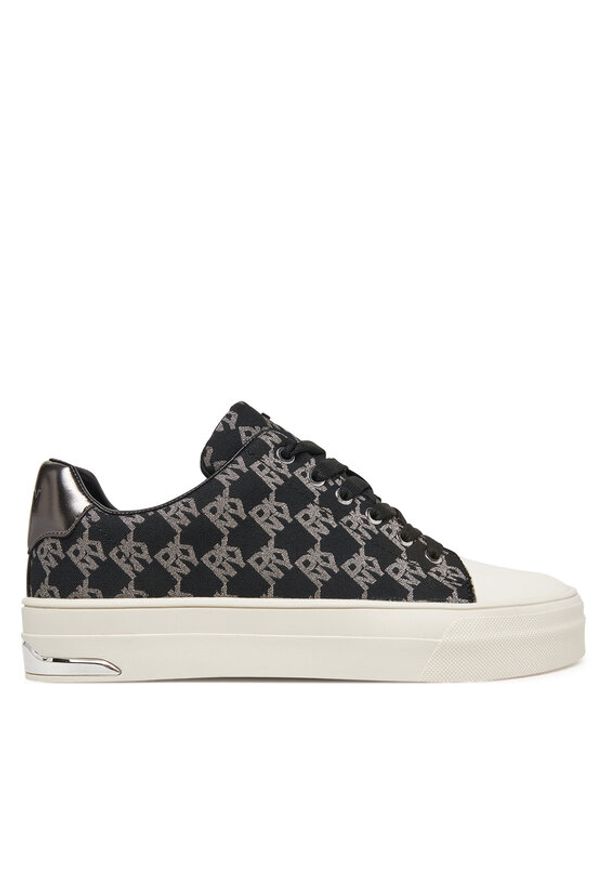 DKNY Trampki York Lace UP Sneak K2533982 Czarny. Kolor: czarny. Materiał: materiał