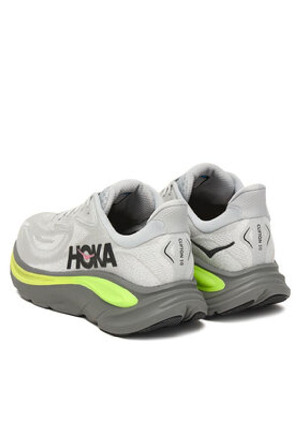 HOKA - Hoka Buty do biegania Clifton 10 1162030 Szary. Kolor: szary. Materiał: materiał