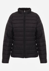 Renee - Czarna Casualowa Kurtka Ozdobiona Pikowaniem Nelionea. Okazja: na co dzień. Kolor: czarny. Materiał: jeans. Wzór: aplikacja. Styl: casual #6