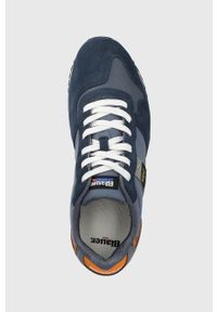 Blauer sneakersy kolor granatowy. Nosek buta: okrągły. Zapięcie: sznurówki. Kolor: niebieski. Materiał: guma #4